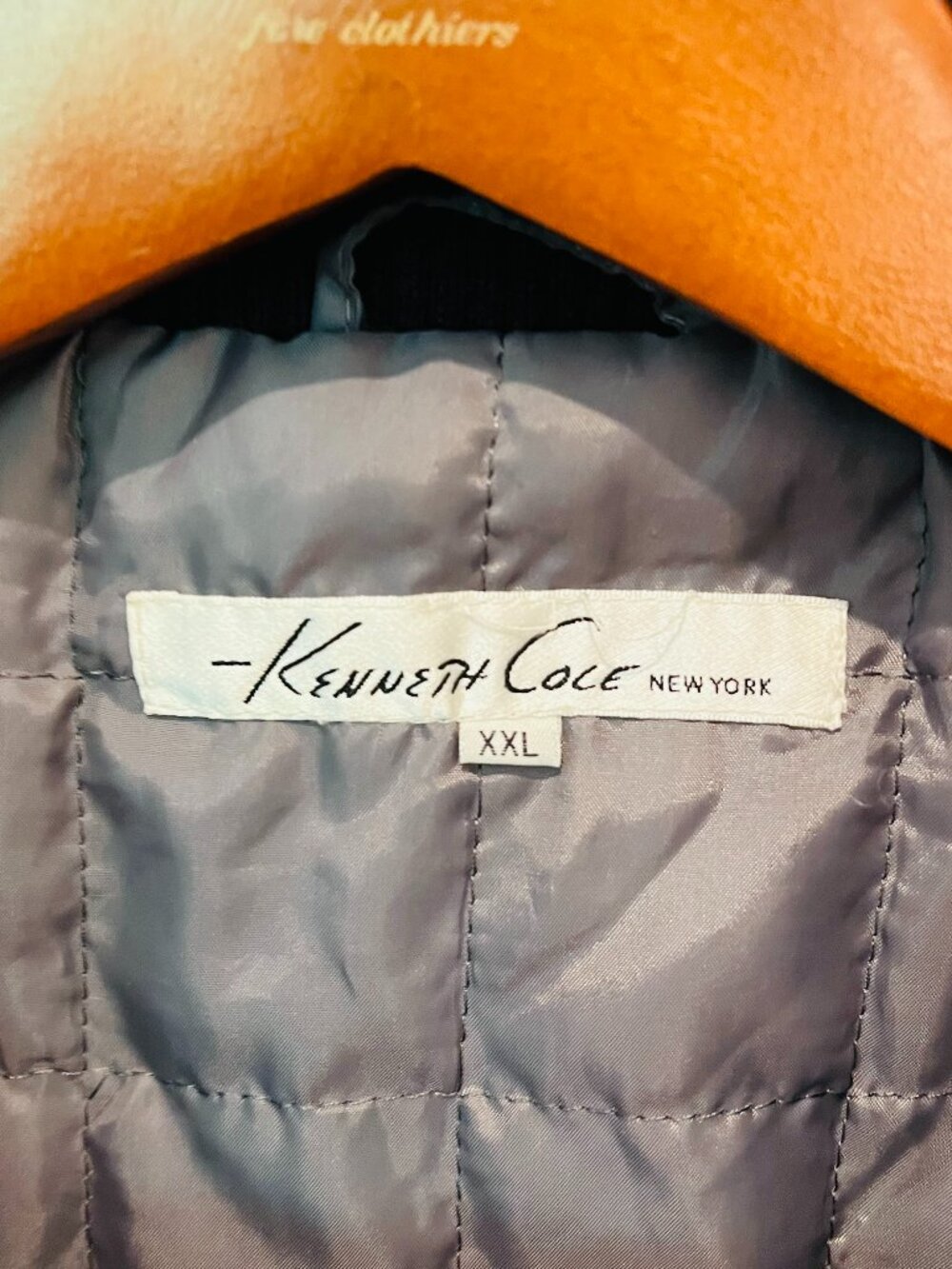 Kenneth Cole New York Black Men’s Coat with zipper and snap buttons Size XXL - Picture 7 of 16